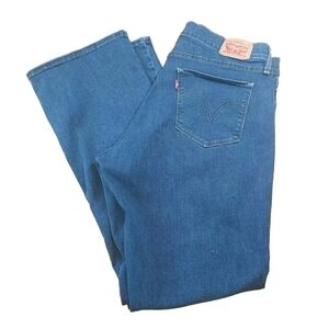 Levi's Jeans Woman Plus Sz 33 14 Signature Curvy Bootcut Blue Stretch Denim EUC